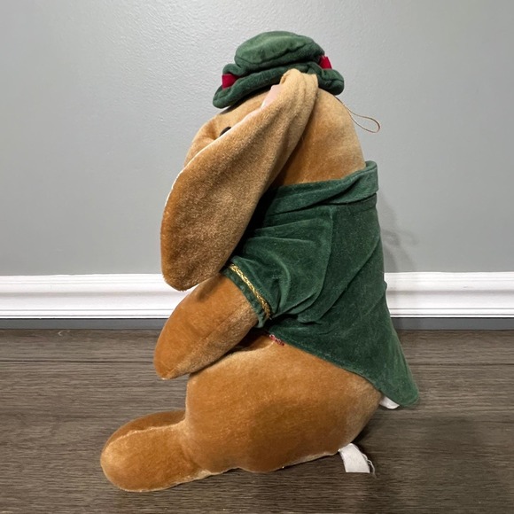 Vintage 1985 Toys R Us Velveteen Rabbit Plush Christmas Bunny Stuffed Animal Toy - Picture 2 of 5